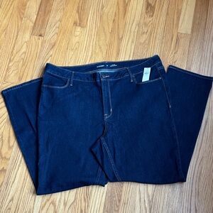 BNWT Old Navy Women's Deep Indigo Wow High Straight Leg Jeans